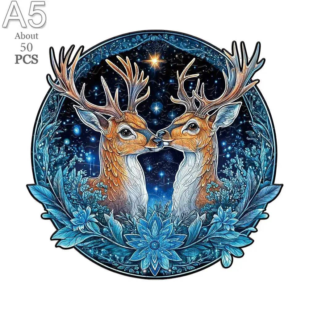 Wooden Puzzle Animal Round Educational Jigsaw For Kids And Adults - ToylandEU