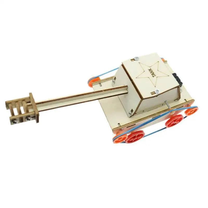  DIY Electric Tank Wooden Puzzle Model Kids Primary School Student STEAM Science Physics Educational Toys -  ToylandEU™