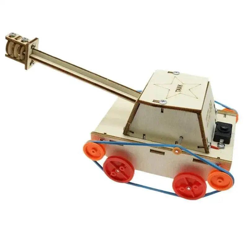  DIY Electric Tank Wooden Puzzle Model Kids Primary School Student STEAM Science Physics Educational Toys -  ToylandEU™