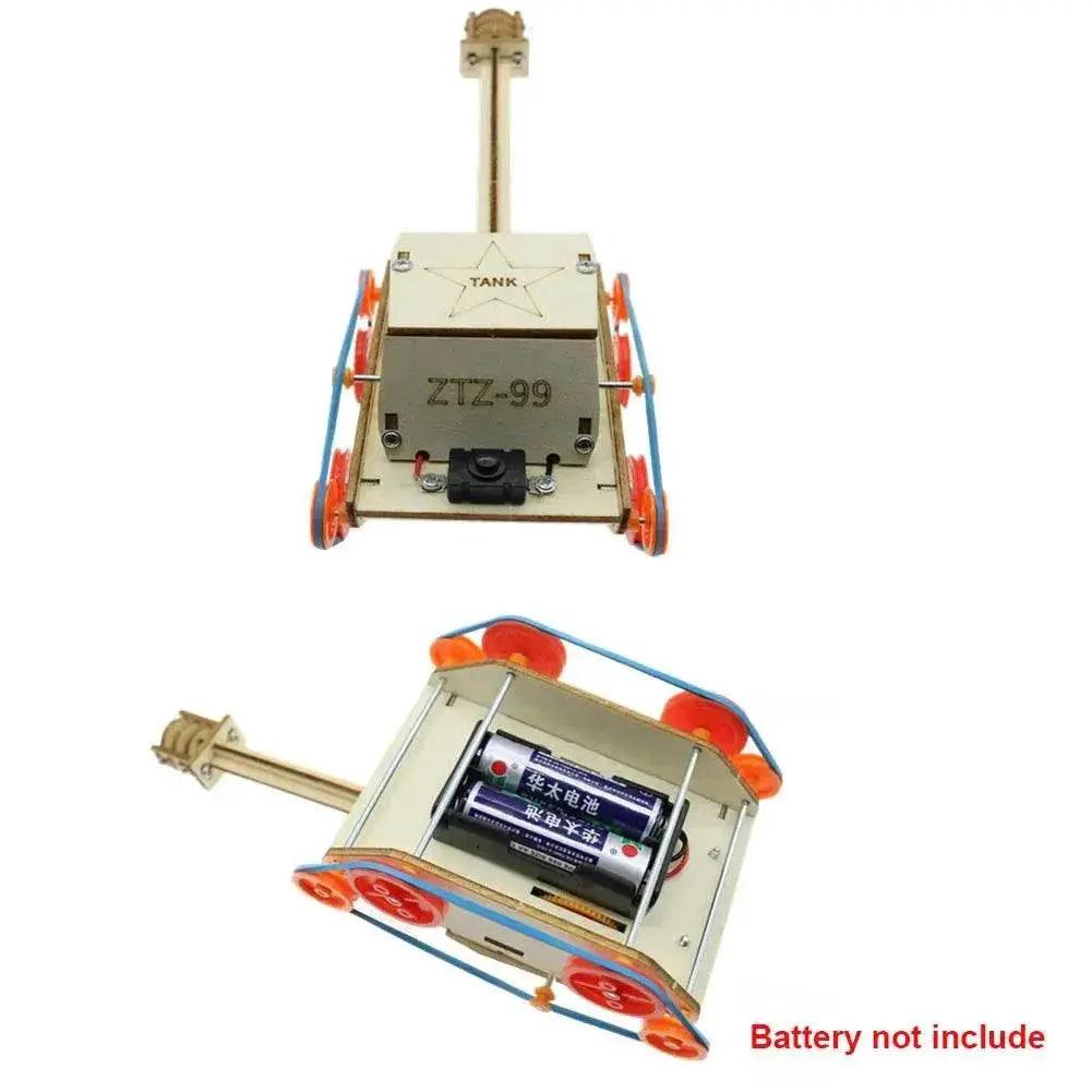  DIY Electric Tank Wooden Puzzle Model Kids Primary School Student STEAM Science Physics Educational Toys -  ToylandEU™