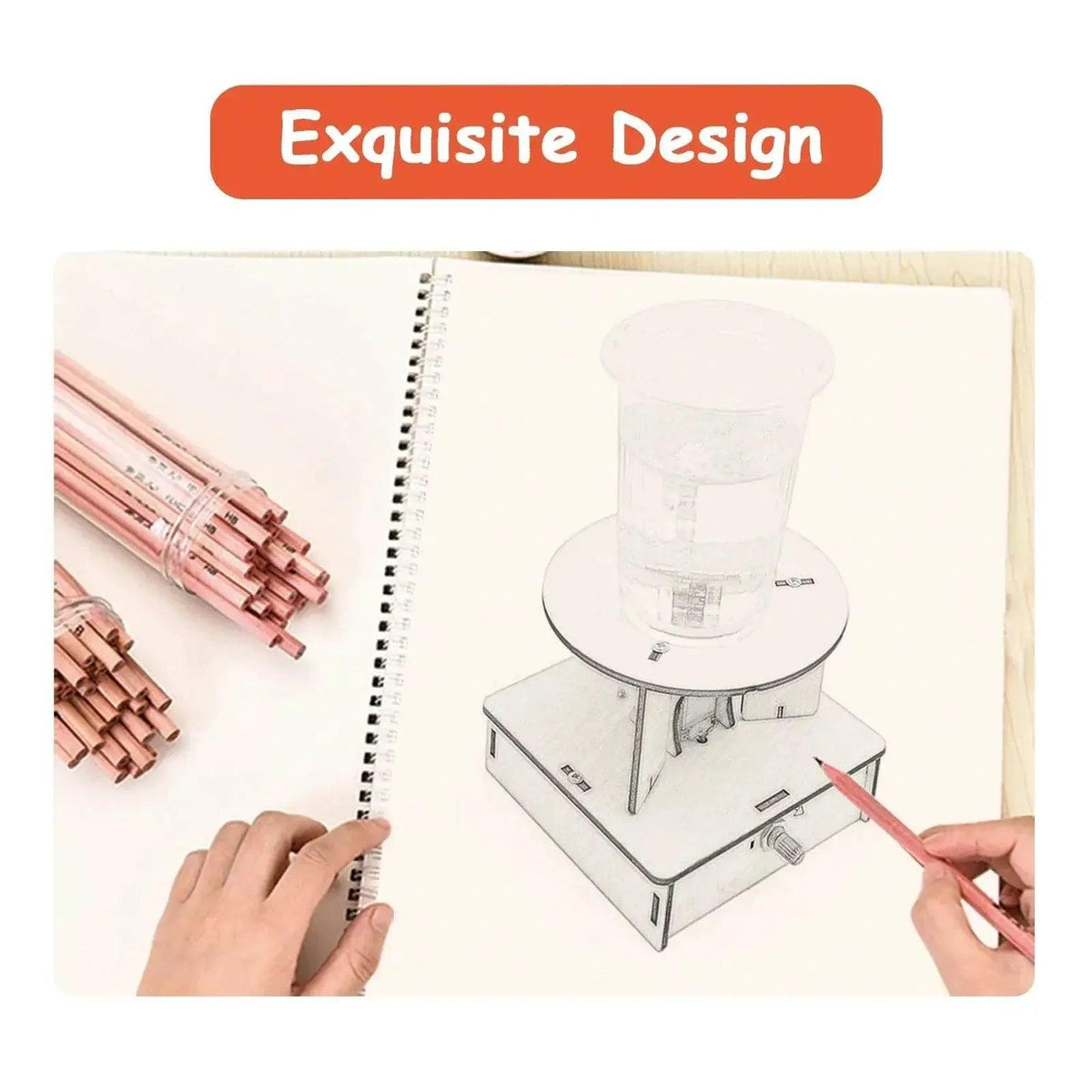  DIY Electric Water Tornado Swirl Maker Wooden Puzzle Science Experiment Gift for Children -  ToylandEU™