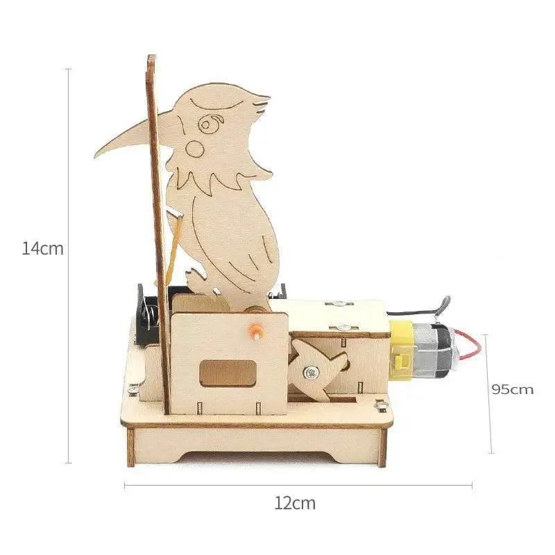  DIY Woodpecker Assemble Model Science Toys Children Technologia Educational STEM Kit Wooden Puzzle -  ToylandEU™