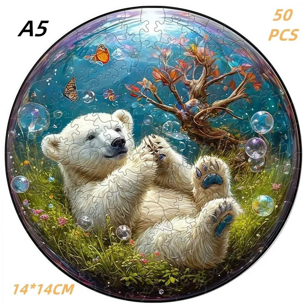 Wooden Puzzle Dog 3D Educational Toy For All Ages Fun - ToylandEU