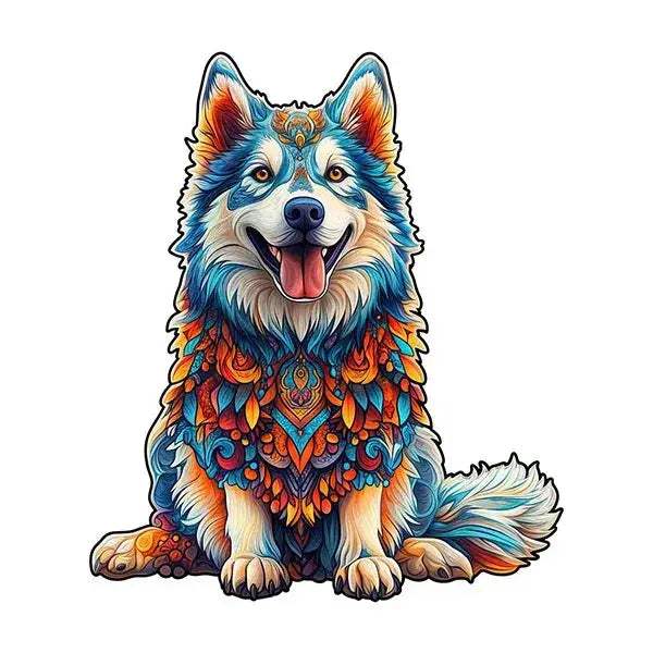 Wooden Puzzle Dog 3D Educational Toy For All Ages Fun - ToylandEU