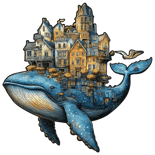  Wooden Puzzle For Adults Whale Castle Unique Shape Jigsaw -  ToylandEU™