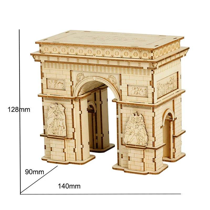 Wooden Puzzle Game DIY 3D Tower Bridge,Big Ben,Famous Building Assembly Toy Gift for Children Teen Adult - ToylandEU