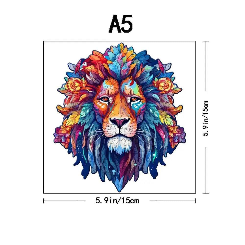  Wooden Puzzle Model Assembly Lion Pattern 3D Decompression -  ToylandEU™