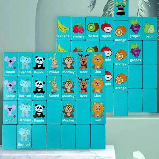  Montessori Farm Fruit Wooden Puzzle Toy For Toddlers 14 Months Plus Cognitive Learning -  ToylandEU™