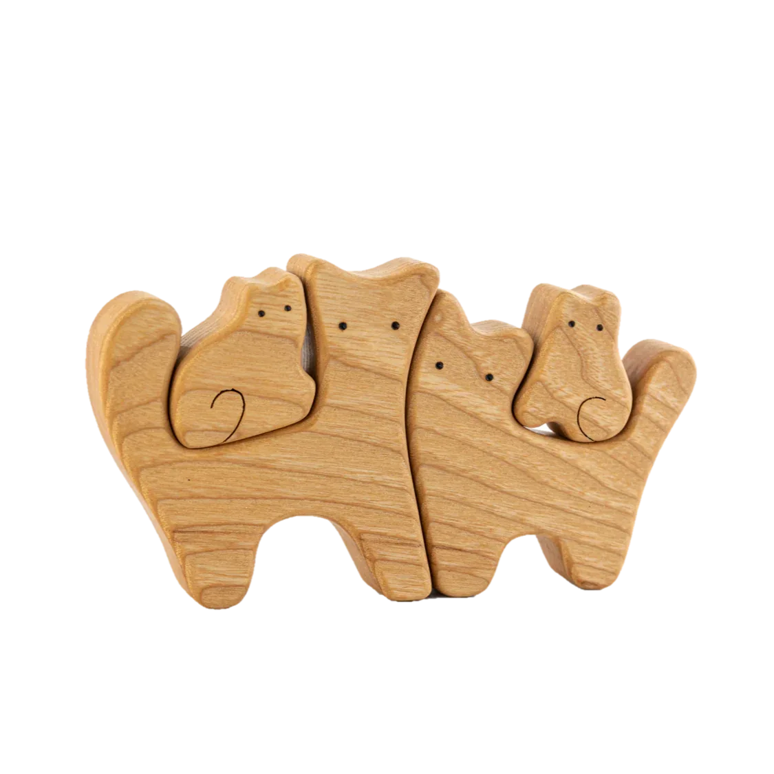 Wooden Puzzle Set For Kids Cat Theme Educational Fun Decor - ToylandEU