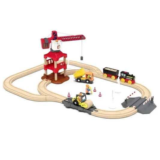  Wooden Railway Track Set Durable Magnetic Train Car -  ToylandEU™