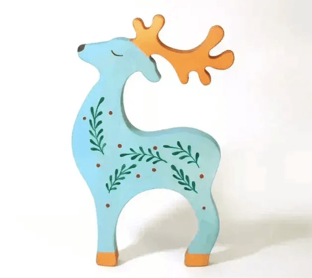 Wooden Reindeer Toy For Kids Durable And Eco Friendly - ToylandEU