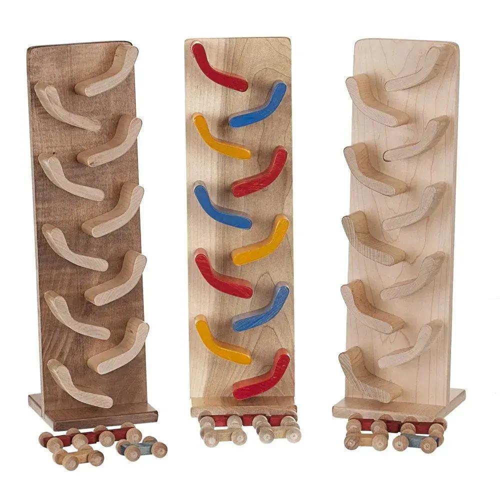  Amish-Made Mini Car Roller Wooden Toy, Pack of Cars Included -  ToylandEU™