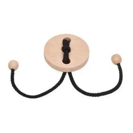  Wooden Rope Puzzle Brain Training Mind Teaser Durable -  ToylandEU™