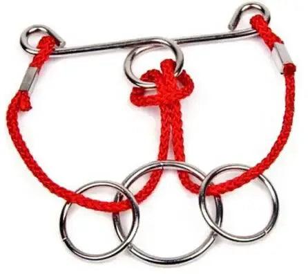  Wooden Rope Puzzle Brain Training Mind Teaser Durable -  ToylandEU™