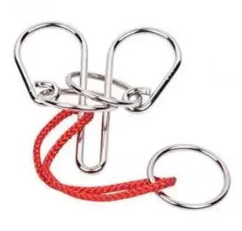  Wooden Rope Puzzle Brain Training Mind Teaser Durable -  ToylandEU™