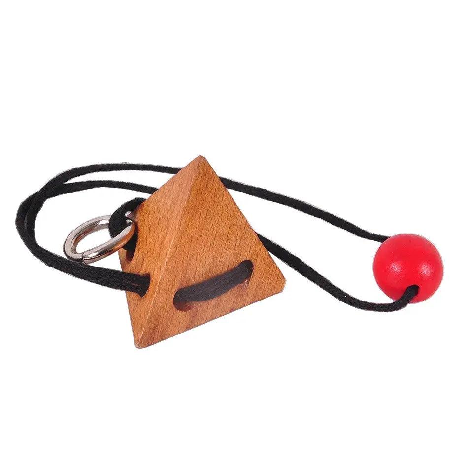  Wooden Rope Puzzle Brain Training Mind Teaser Durable -  ToylandEU™