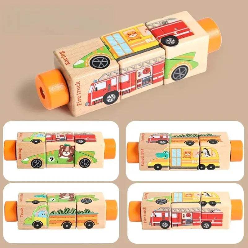 Wooden Rotating Jigsaw Puzzle For Baby Montessori Educational Toy - ToylandEU