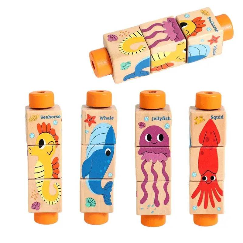 Wooden Rotating Jigsaw Puzzle For Baby Montessori Educational Toy - ToylandEU