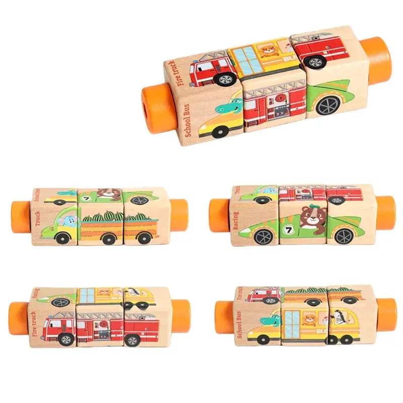 Wooden Rotating Jigsaw Puzzle For Baby Montessori Educational Toy - ToylandEU
