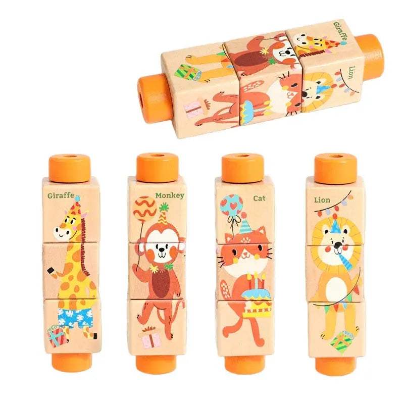 Wooden Rotating Jigsaw Puzzle For Baby Montessori Educational Toy - ToylandEU