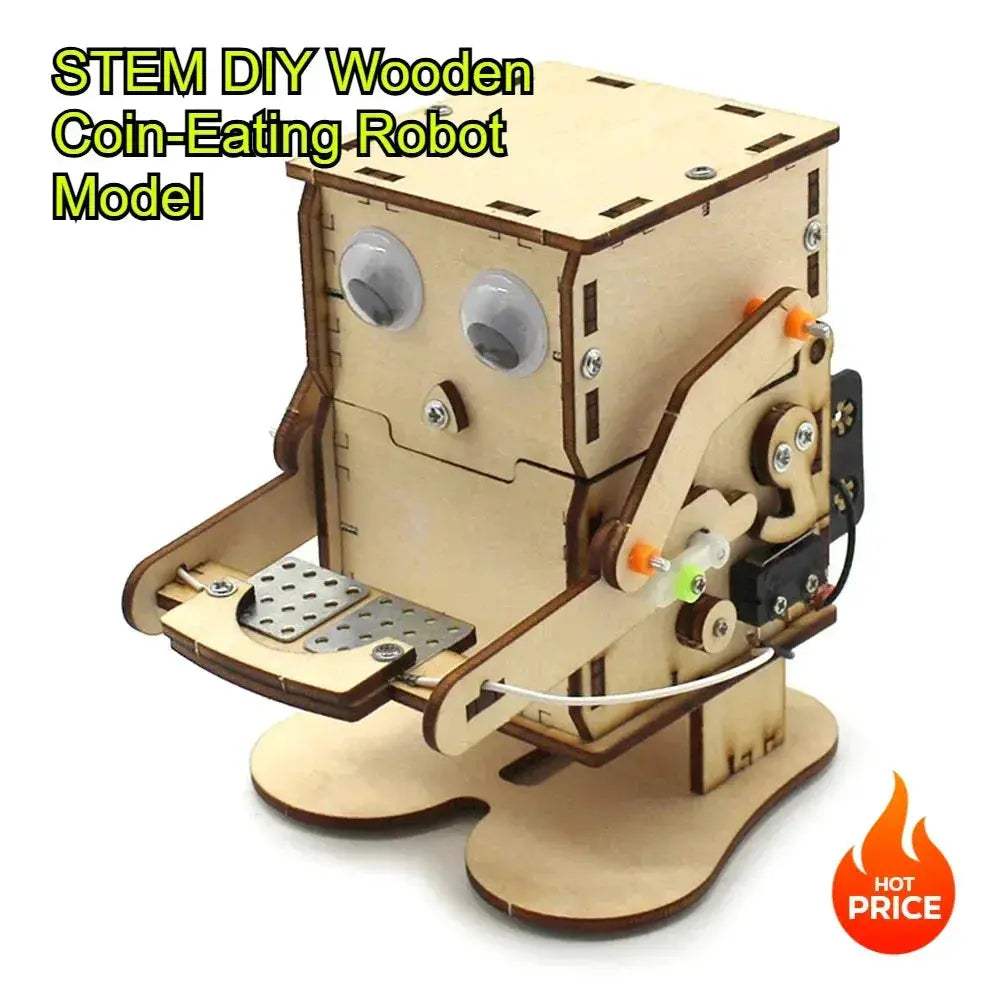 Wooden STEM Robot Kit For Kids Hands On Science Learning - ToylandEU