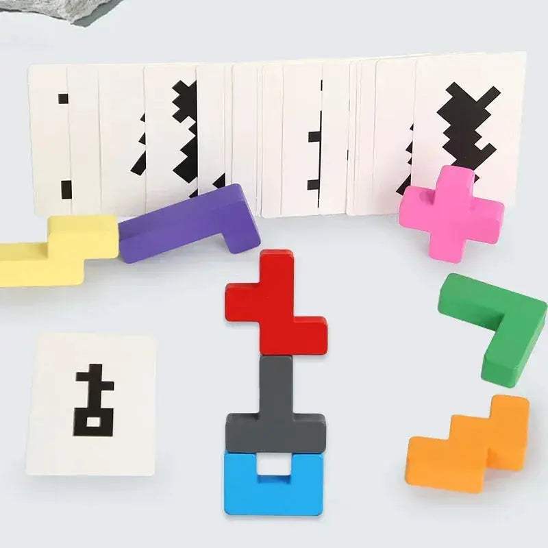 Wooden Shadow Matching Puzzle For Kids Develops Spatial Skills - ToylandEU