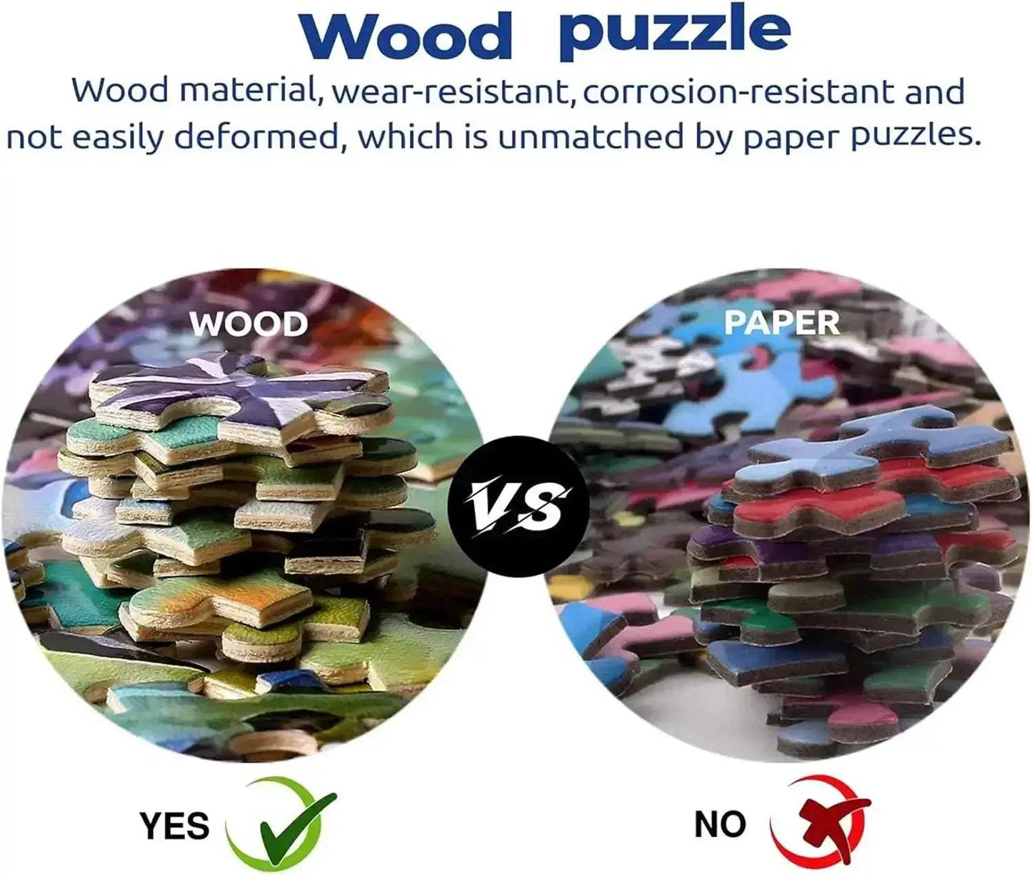 Wooden Space Jigsaw Puzzles For Adults 1000 Pieces - ToylandEU