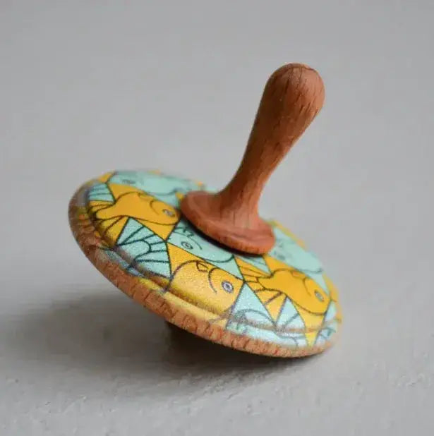 Ancient Wooden Spinning Top Toy With Balanced Inertia - ToylandEU