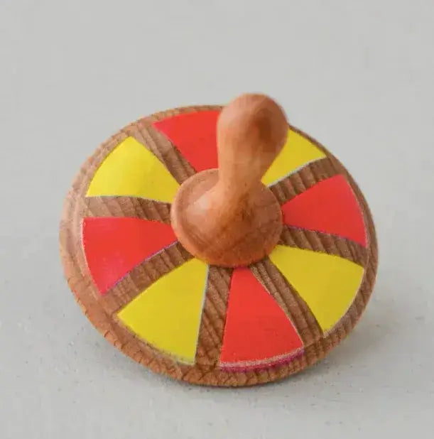 Ancient Wooden Spinning Top Toy With Balanced Inertia - ToylandEU