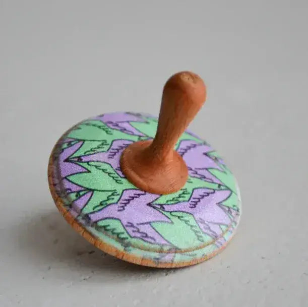 Ancient Wooden Spinning Top Toy With Balanced Inertia - ToylandEU