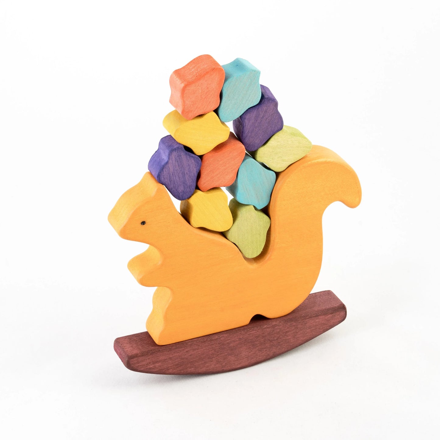Wooden Squirrel Acorn Balancing Toy Boosts Balance And Concentration - ToylandEU