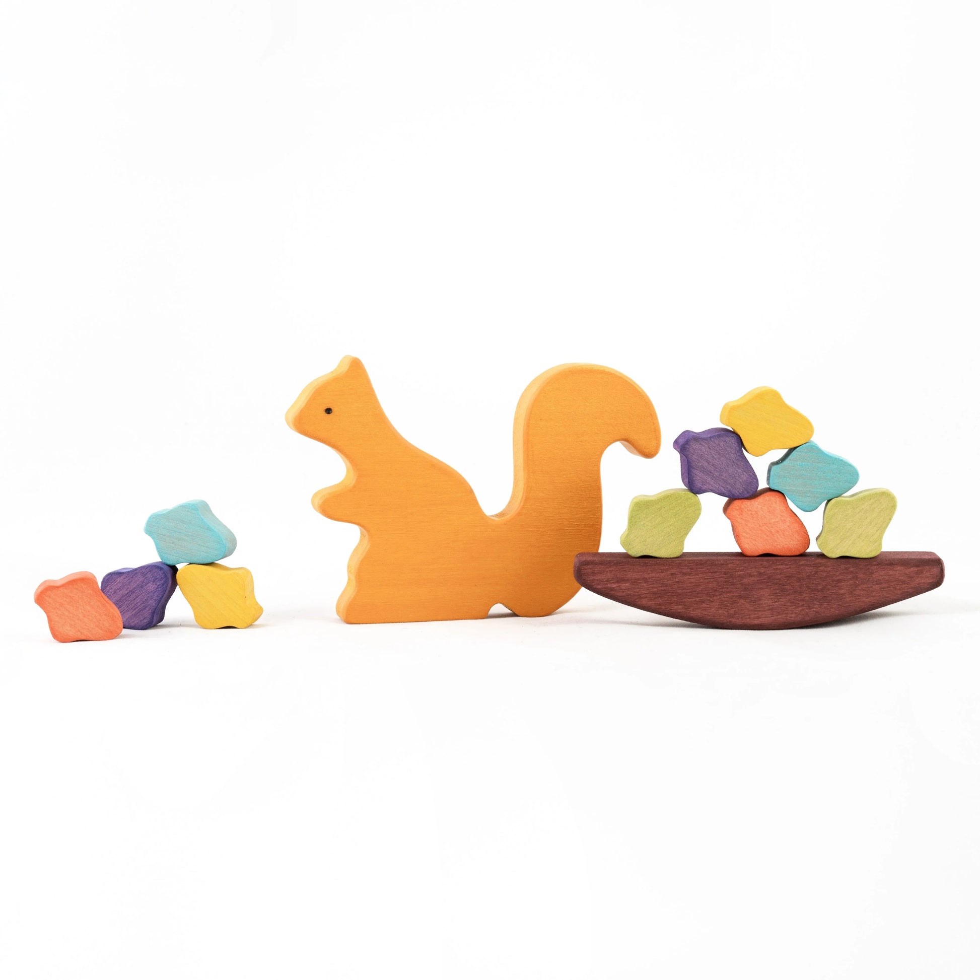 Wooden Squirrel Acorn Balancing Toy Boosts Balance And Concentration - ToylandEU