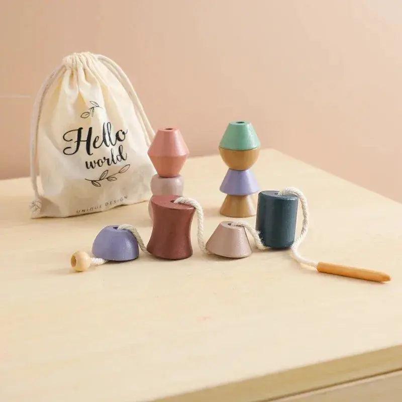 Wooden Stacking Blocks Montessori Toys CE Certified -  ToylandEU™
