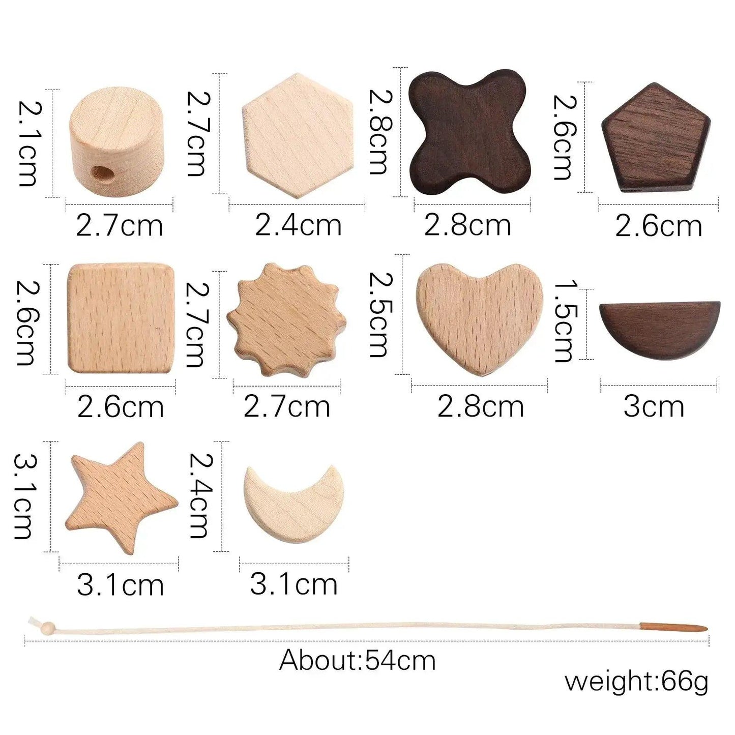  Wooden Stacking Blocks Montessori Toys CE Certified -  ToylandEU™