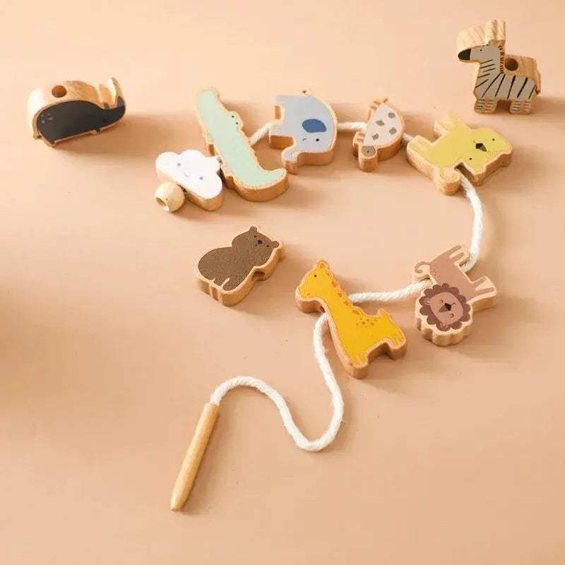 Wooden Stacking Blocks Montessori Toys For Kids Learning Fun - ToylandEU