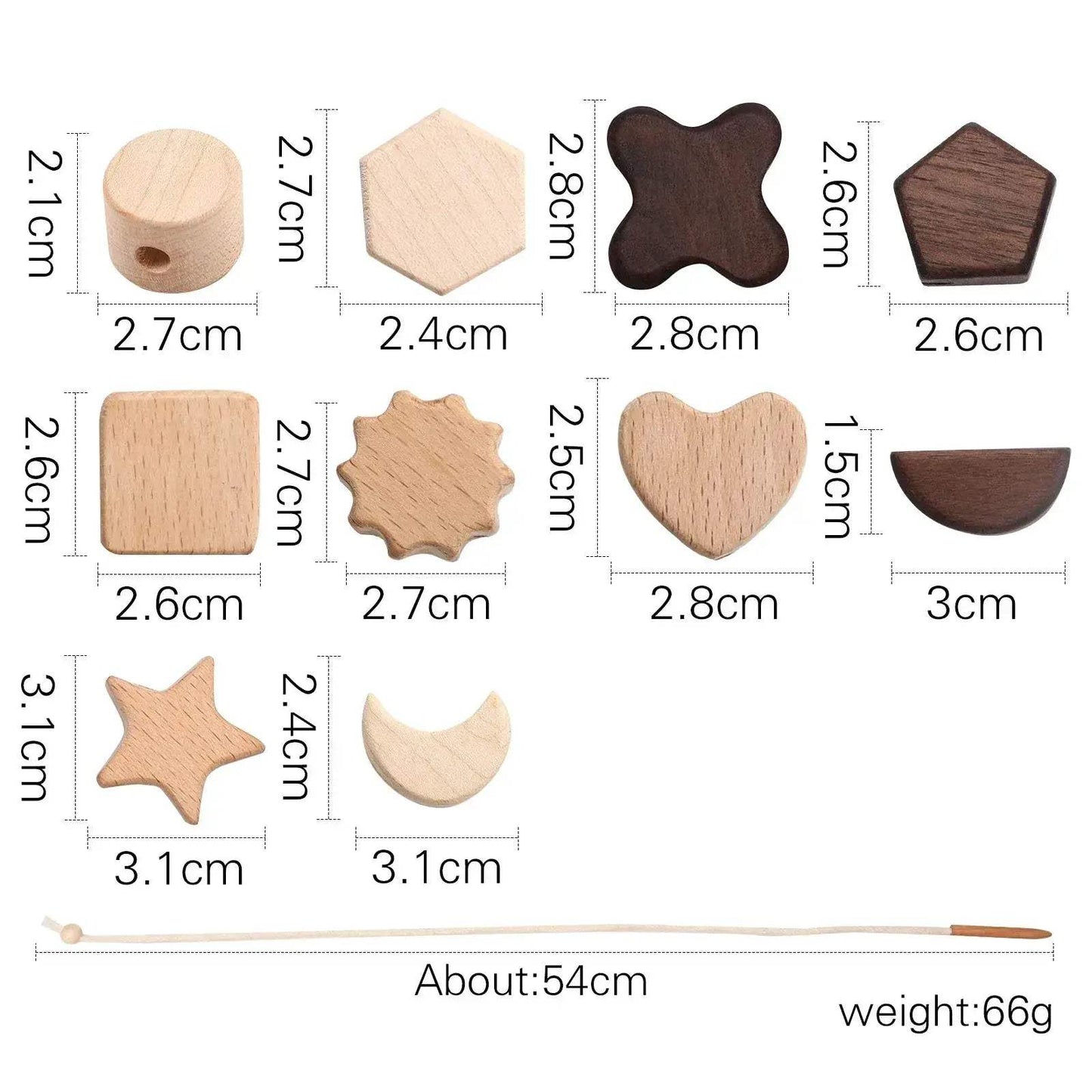 Wooden Stacking Blocks Montessori Toys For Kids Learning Fun - ToylandEU