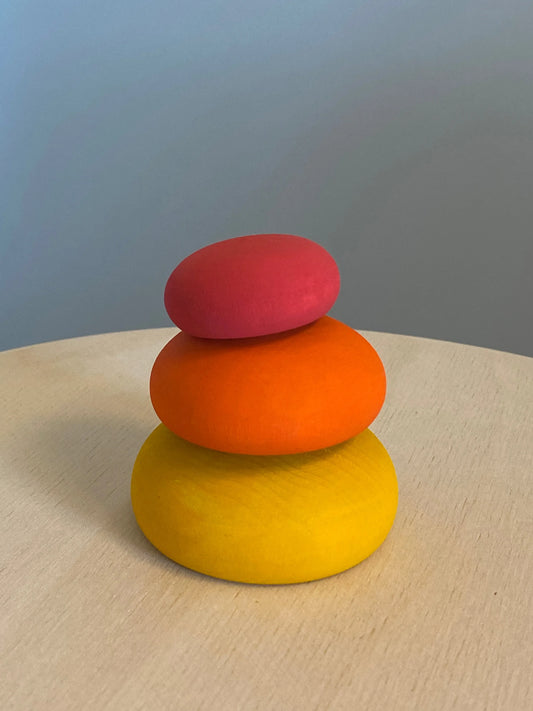 Wooden Stacking Pebbles Educational Toy for Creative Play - ToylandEU