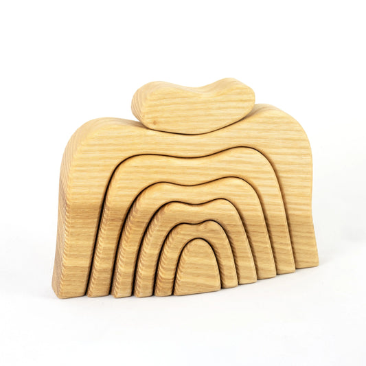 Wooden Stacking Toy For Open Ended Play And Imaginative Builds - ToylandEU