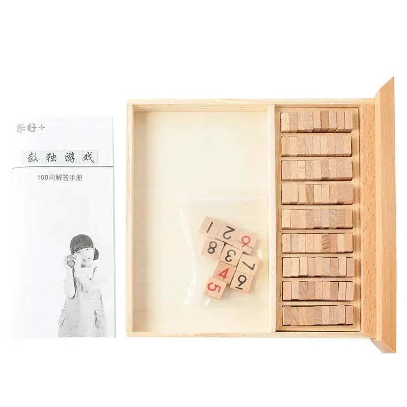 Wooden Sudoku Jiugongge Puzzle For Kids Develops Logical Thinking - ToylandEU