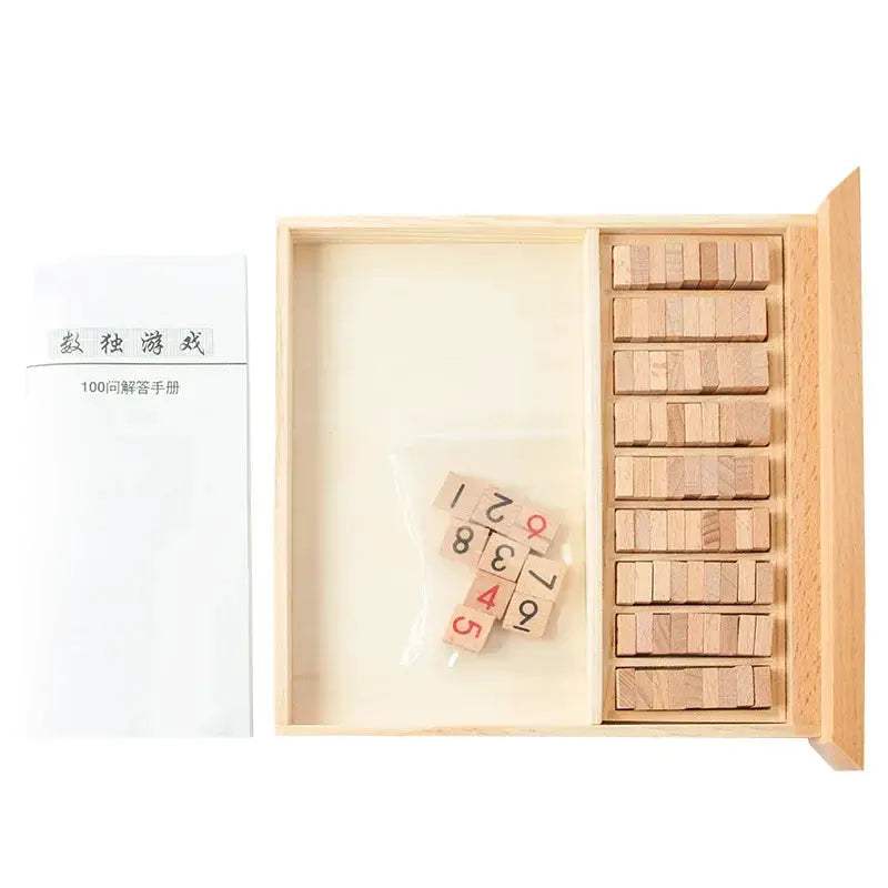 Wooden Sudoku Jiugongge Puzzle For Kids Develops Logical Thinking - ToylandEU