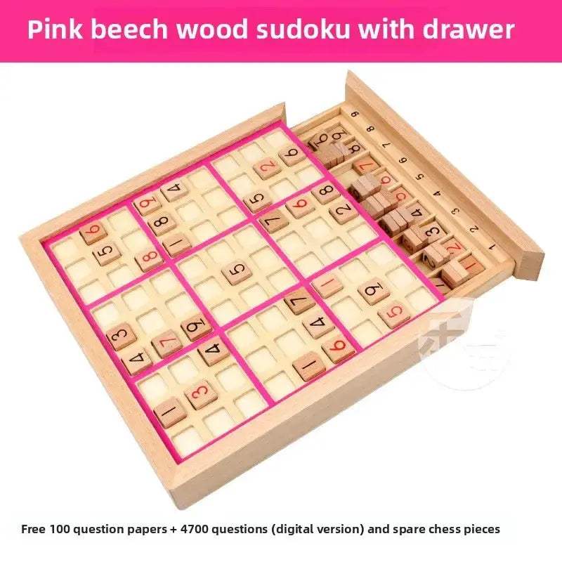 Wooden Sudoku Jiugongge Puzzle For Kids Develops Logical Thinking - ToylandEU