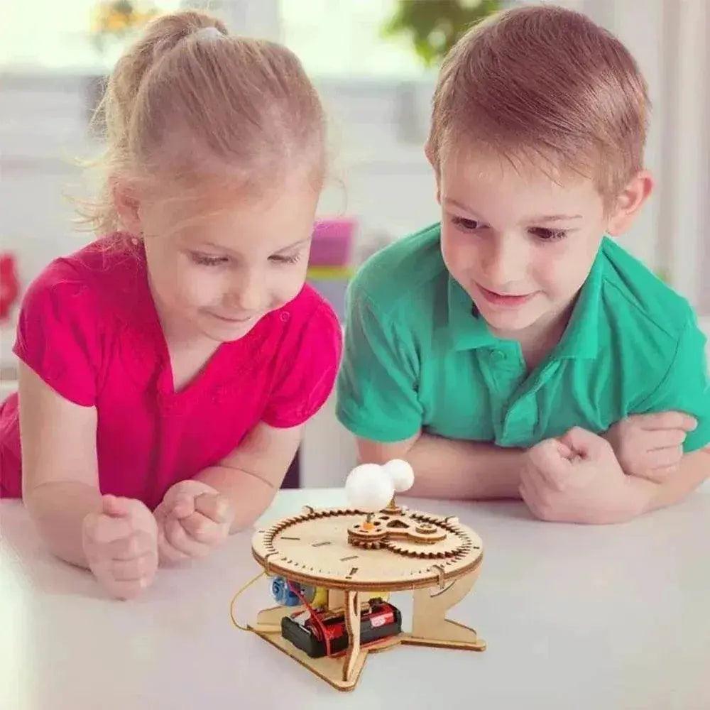  Wooden Sun Earth Moon Planet Solar System Model Kids Puzzle Mechanical Set DIY Science Toy -  ToylandEU™