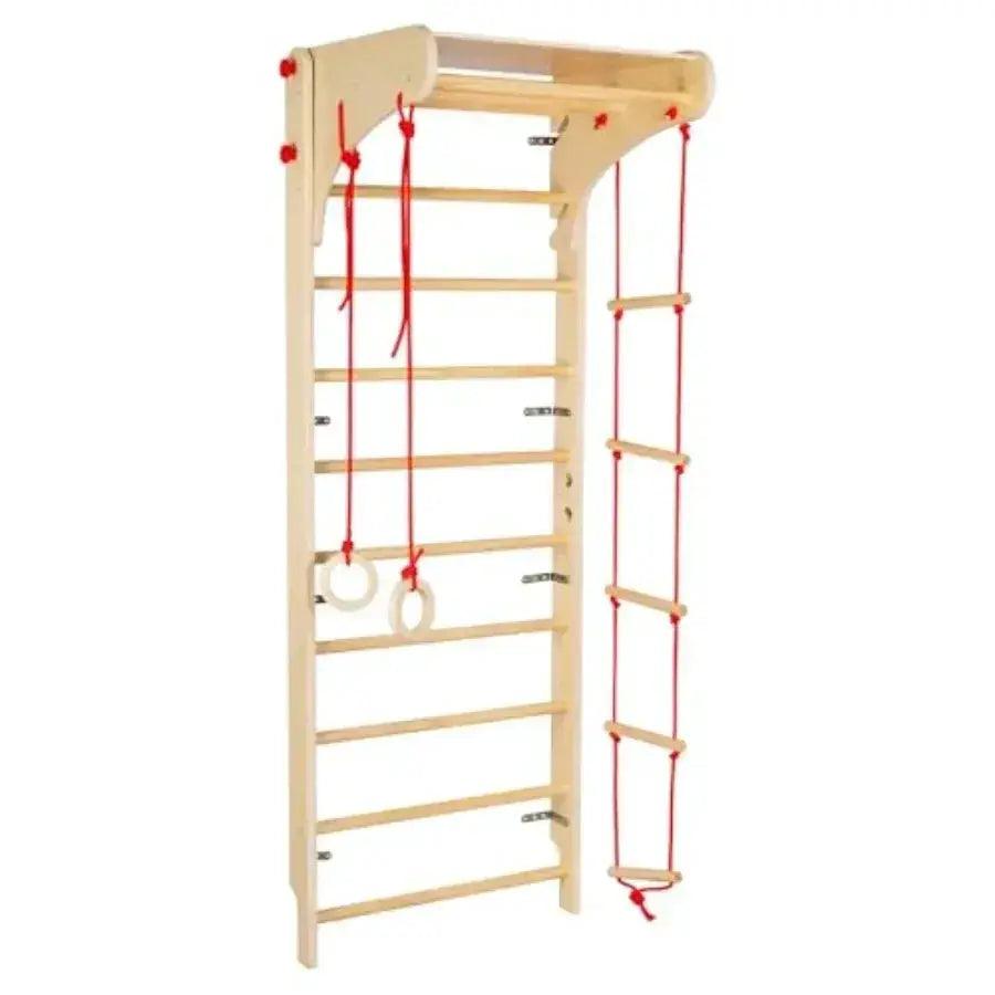  Wooden Swedish Ladder 4 In 1 Indoor Jungle Gym Safe -  ToylandEU™