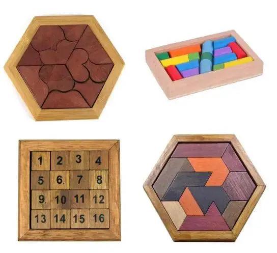  Wooden Tangram Puzzle Educational Toy Boosts Spatial -  ToylandEU™