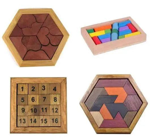  Wooden Tangram Puzzle Educational Toy Boosts Spatial -  ToylandEU™