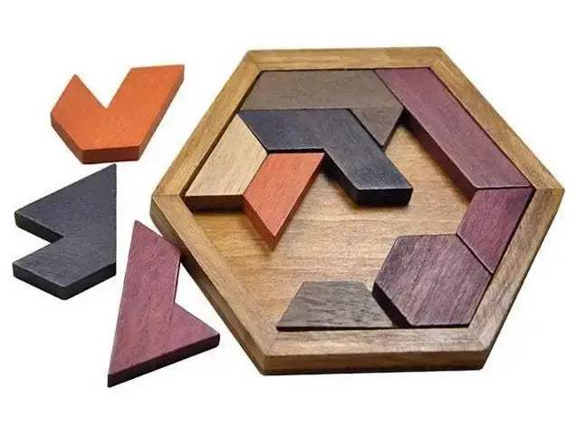 Wooden Tangram Puzzle Educational Toy Boosts Spatial Skills - ToylandEU