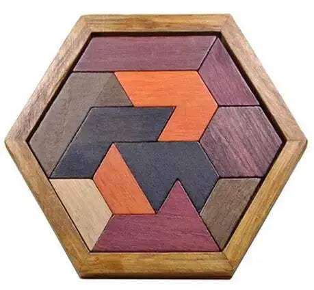 Wooden Tangram Puzzle Educational Toy Boosts Spatial Skills - ToylandEU