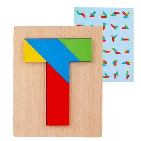 Wooden Tangram Puzzle Educational Toy Boosts Spatial Skills - ToylandEU