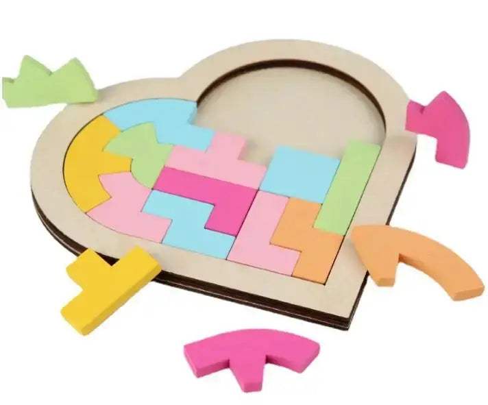 Wooden Tangram Puzzle Educational Toy Boosts Spatial Skills - ToylandEU