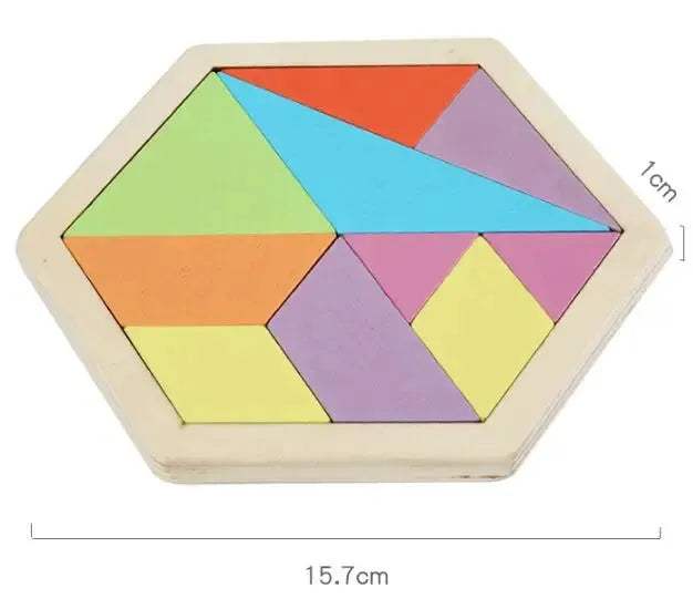 Wooden Tangram Puzzle Educational Toy Boosts Spatial Skills - ToylandEU